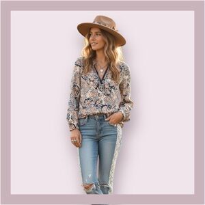 Coster Copenhagen V-Neck Tie Dye Blouse